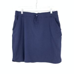 Sundry Evereve Women's Size 4 Sunday Skirt Navy Blue Drawstring Waist NEW